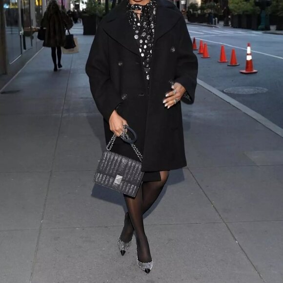 Kate Spade Deco Quilted Glitter Suede Chain Shoulder Bag - Picture 3 of 14